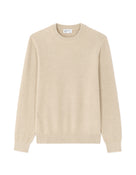 Regular Fit 100% Cotton Round Neck Sweater - Beige