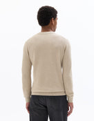 Regular Fit 100% Cotton Round Neck Sweater - Beige