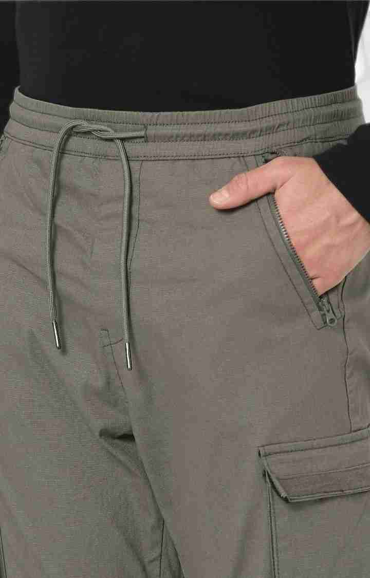 Celio* Cotton Regular Fit Green Trouser