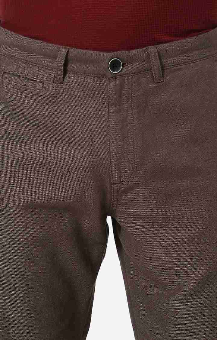 Celio* Cotton Regular Fit Brown Shorts