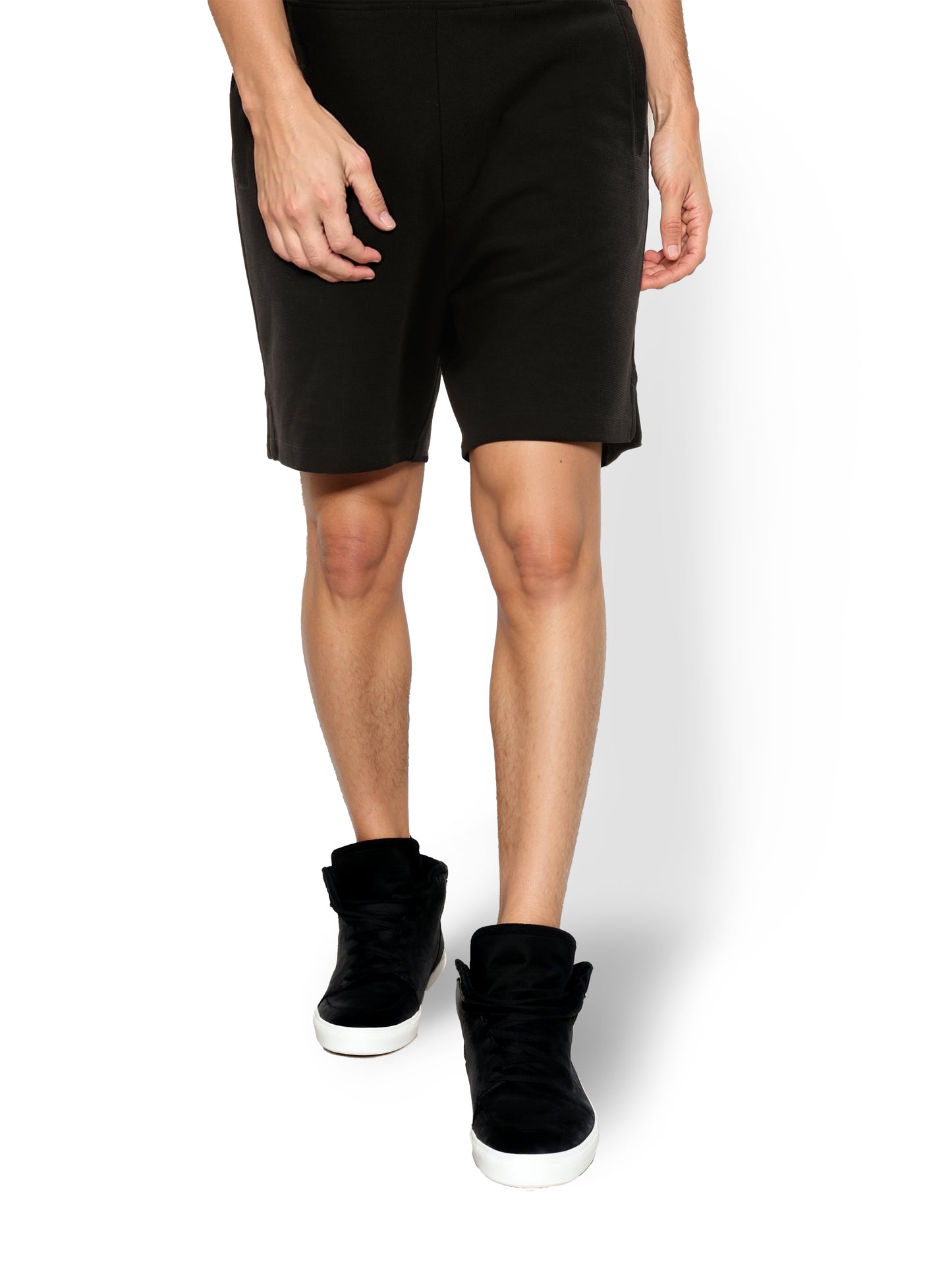 Celio* Polyester Regular Fit Black Shorts
