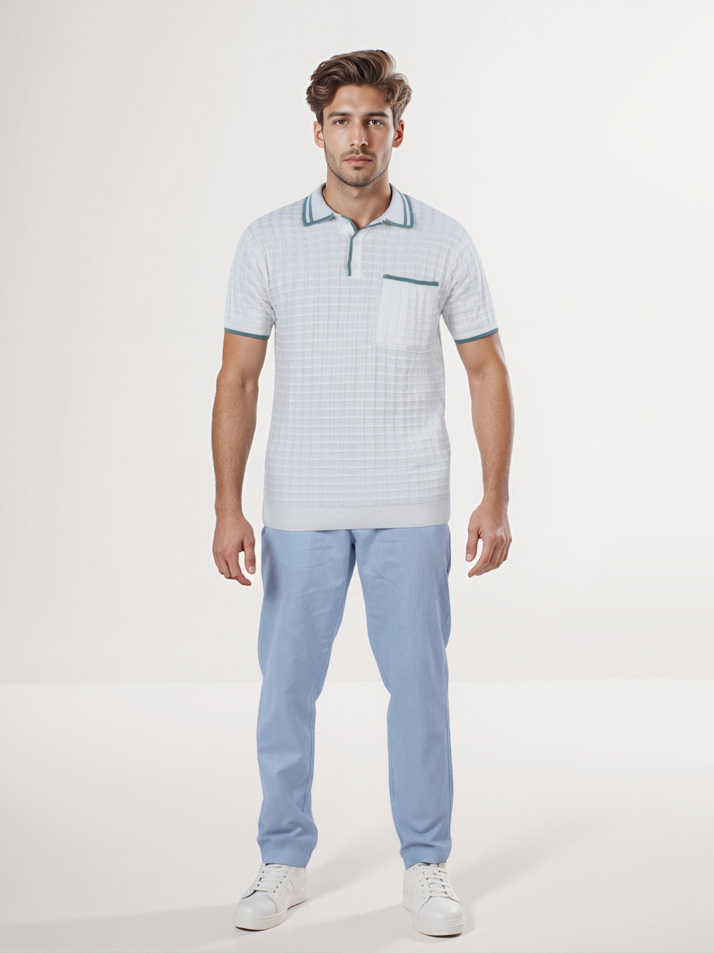 Celio* Men Off White Solid Regular Fit Cotton T-Shirt