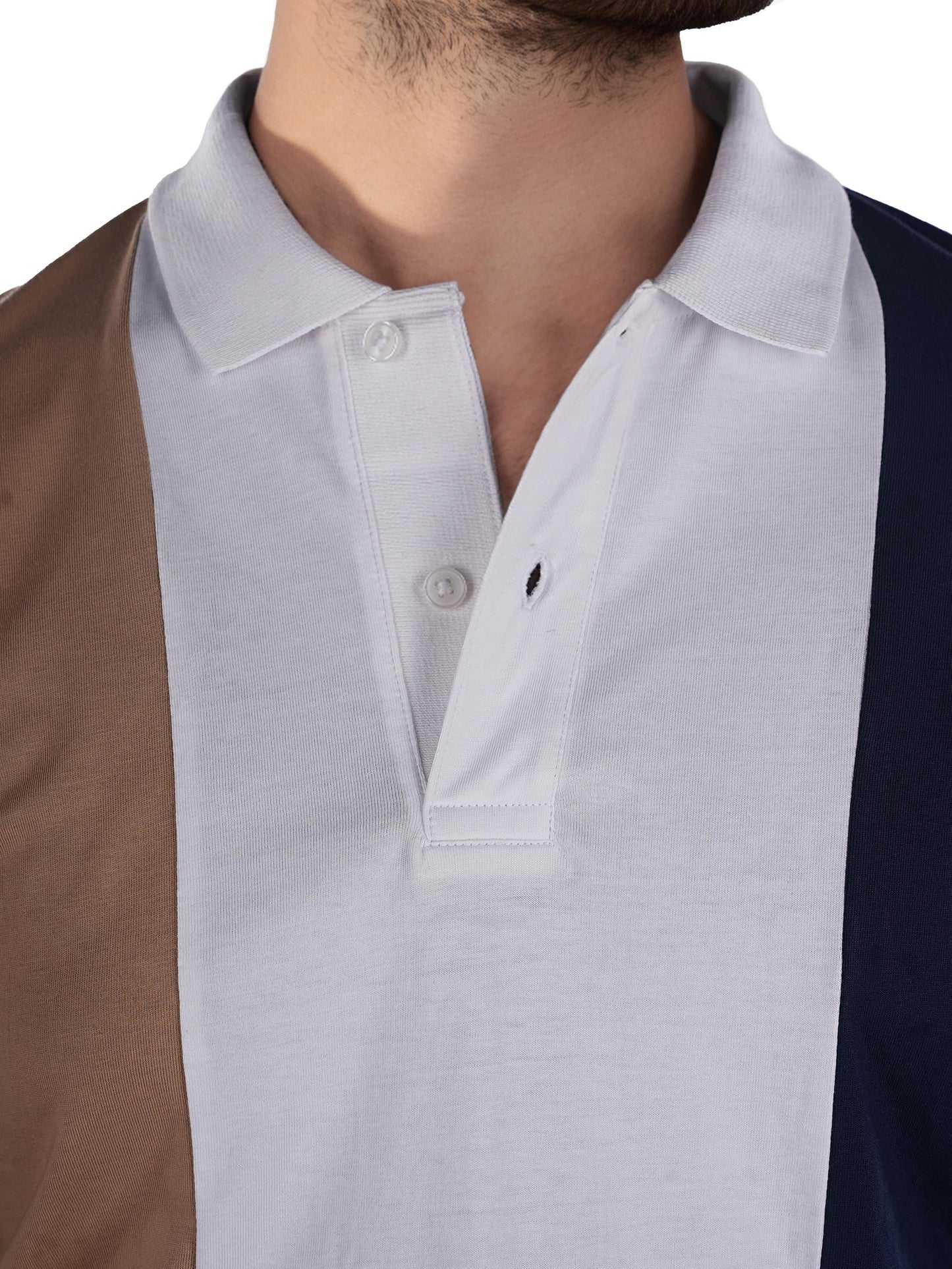 Celio* Colourblock Regular Fit Cotton Multi T-Shirt