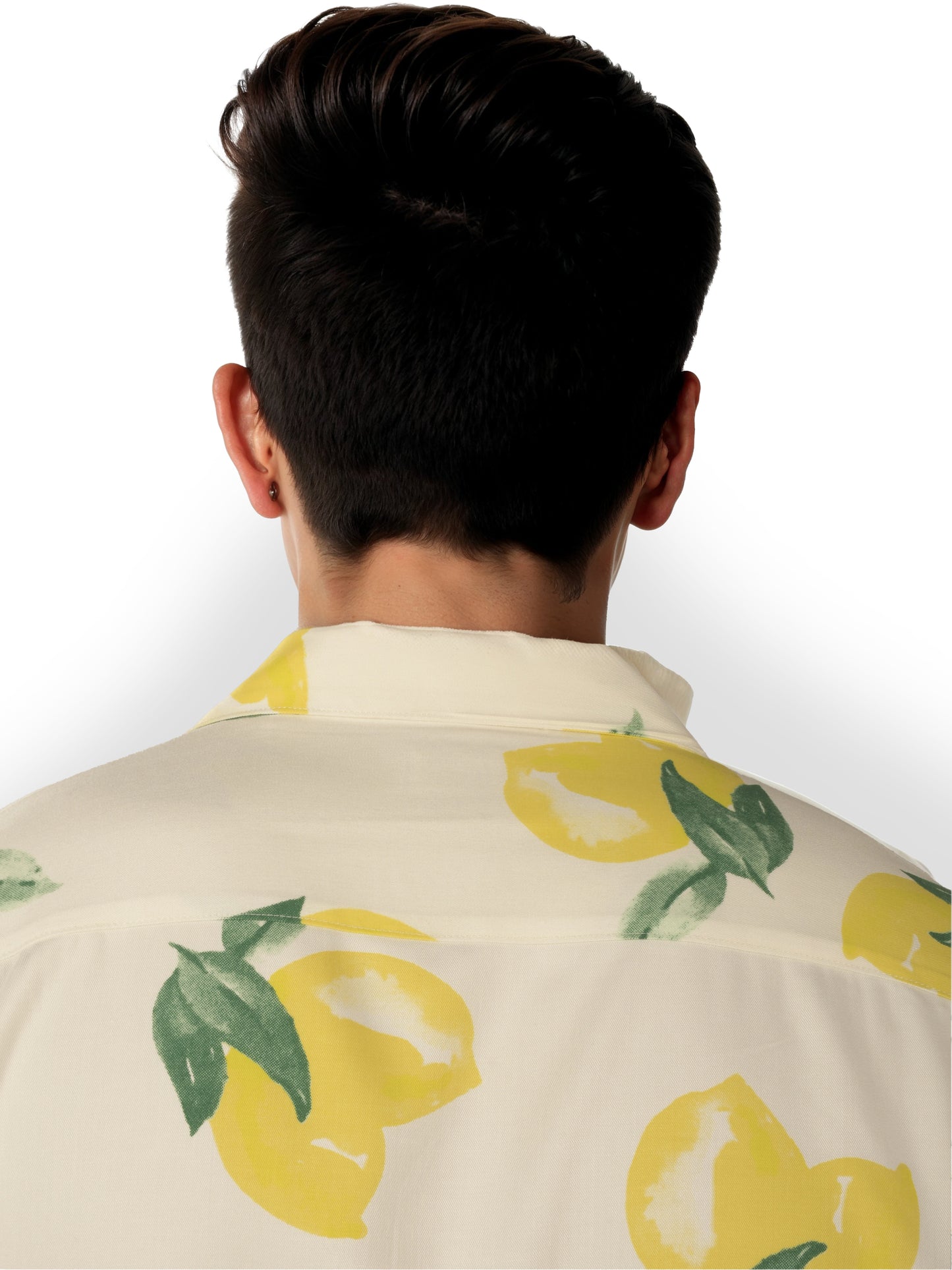 Celio* Printed Regular Fit Viscose Off White Shirt