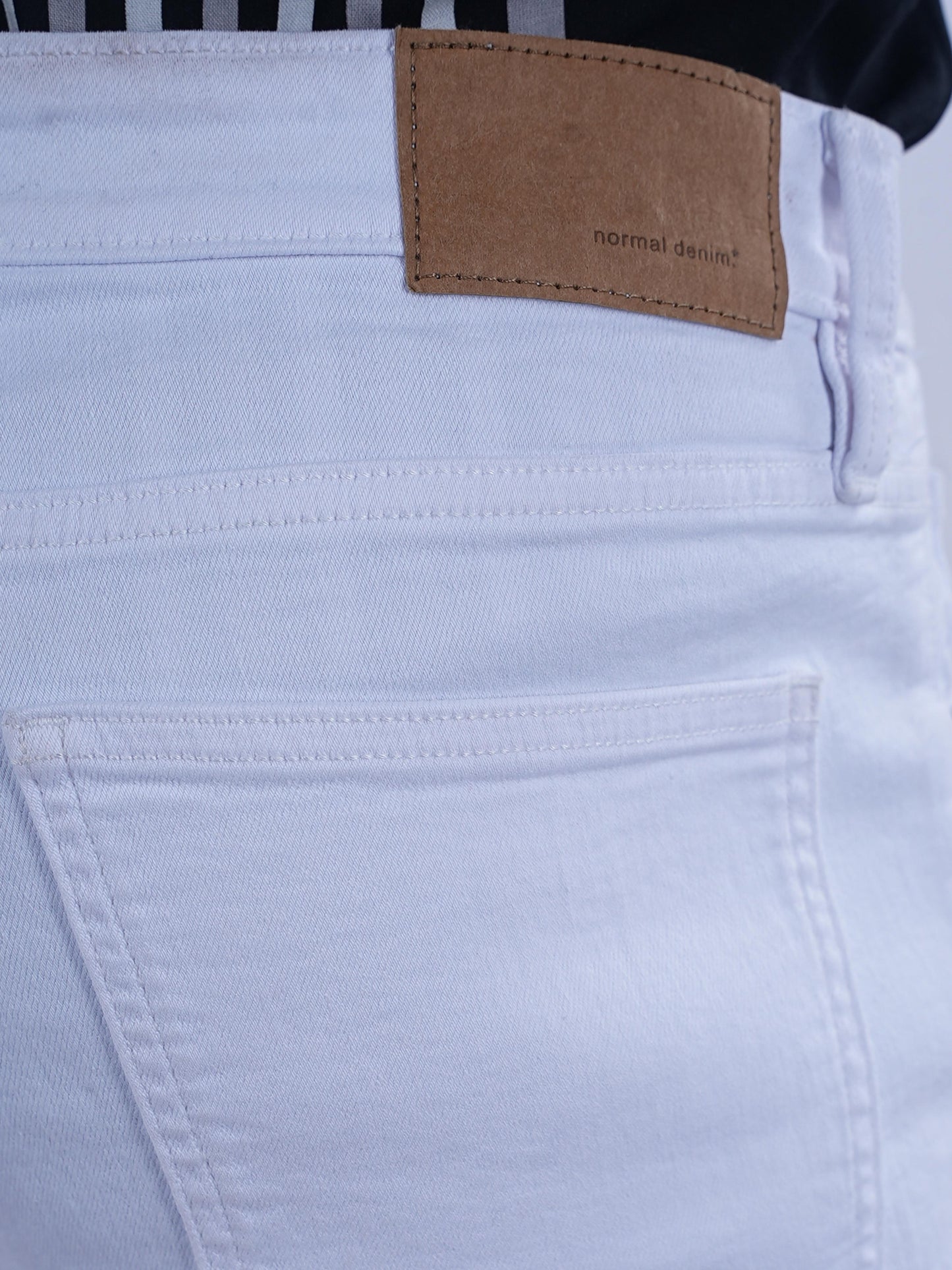 Celio* Cotton Slim Fit White Jean