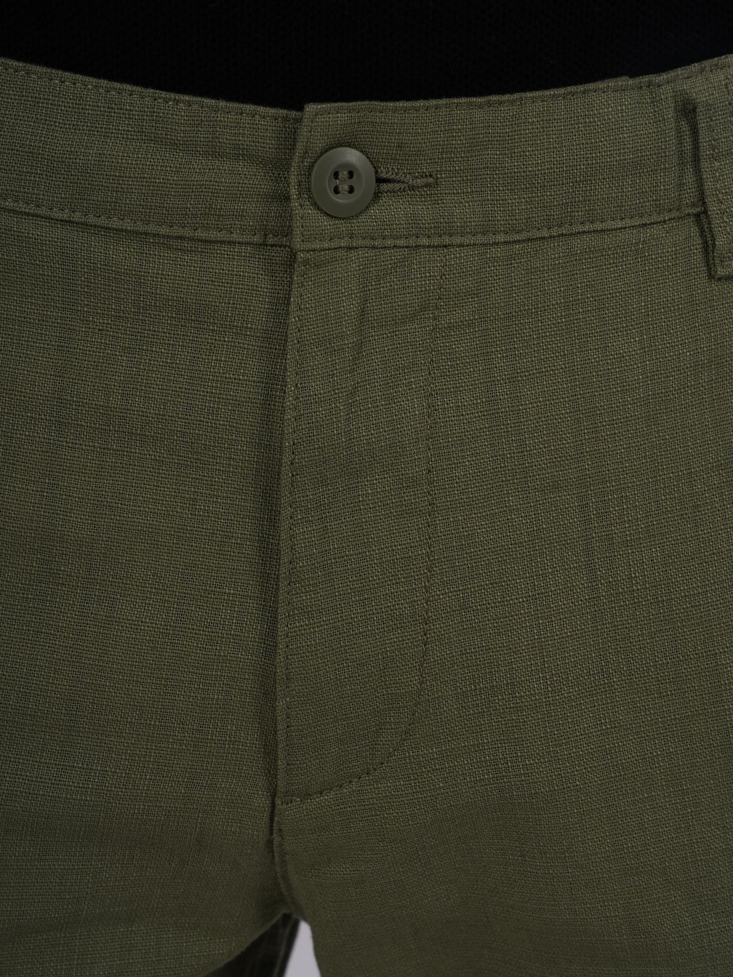 Celio* Cotton Regular Fit Green Trouser