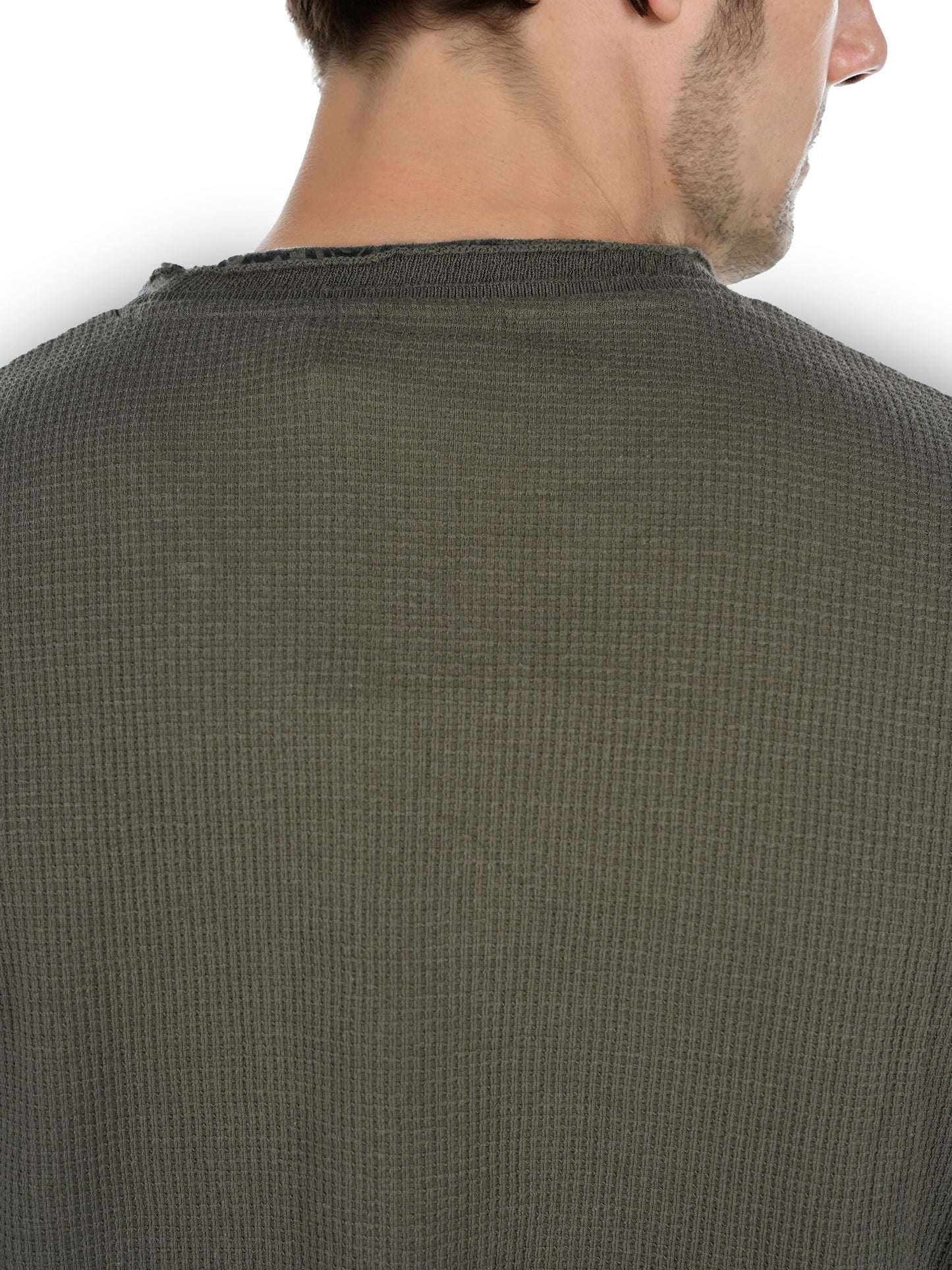 Celio* Solid Straight Fit Cotton Olive T-Shirt