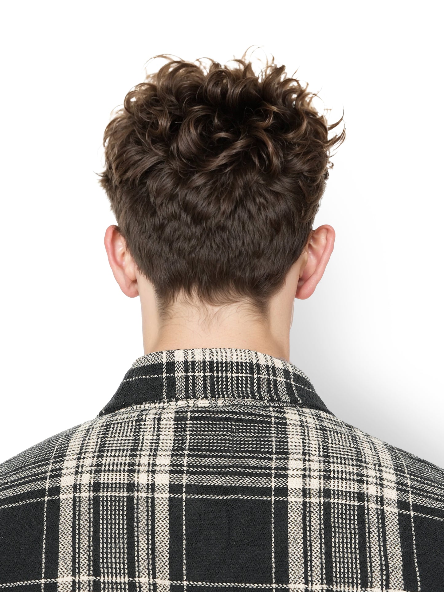 Celio* Checked Oversized Cotton Black Shirt