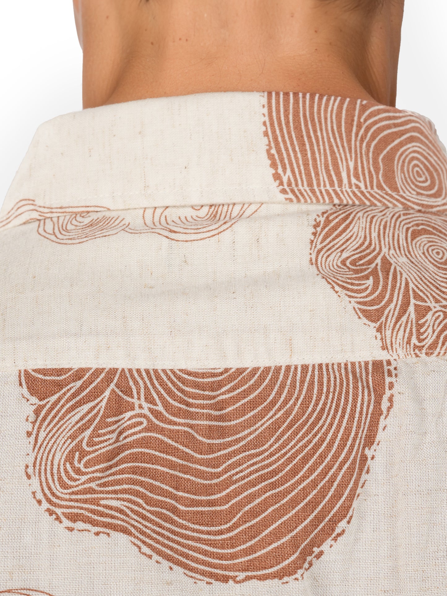 Celio* Printed Regular Fit Viscose Beige Shirt