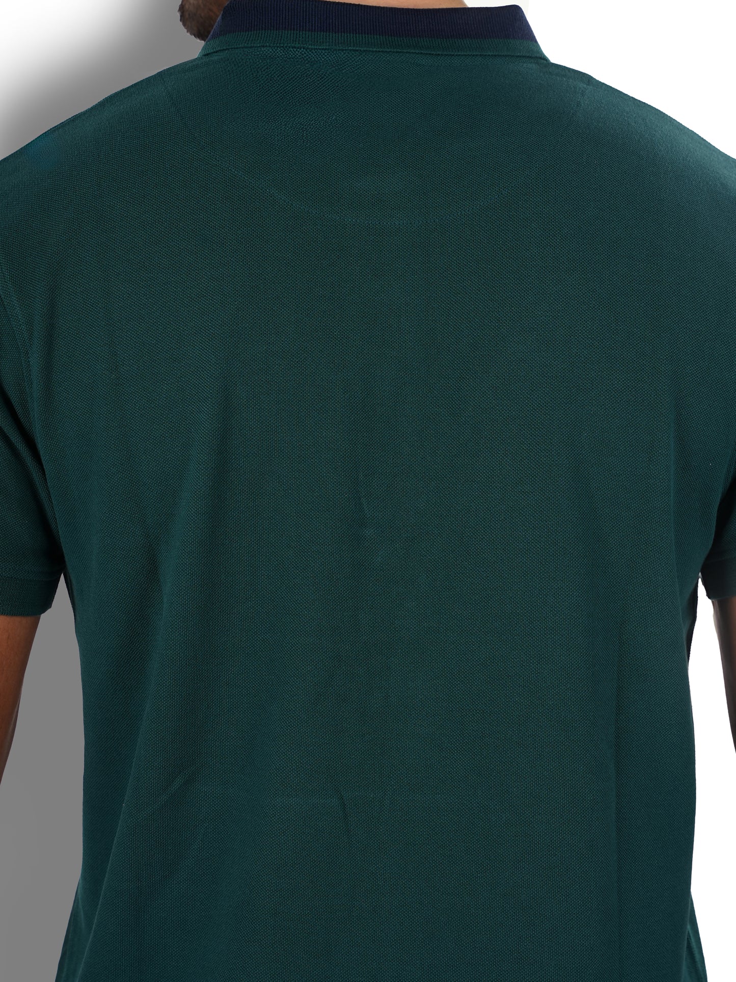 Celio* Solid Regular Fit Cotton Green T-Shirt