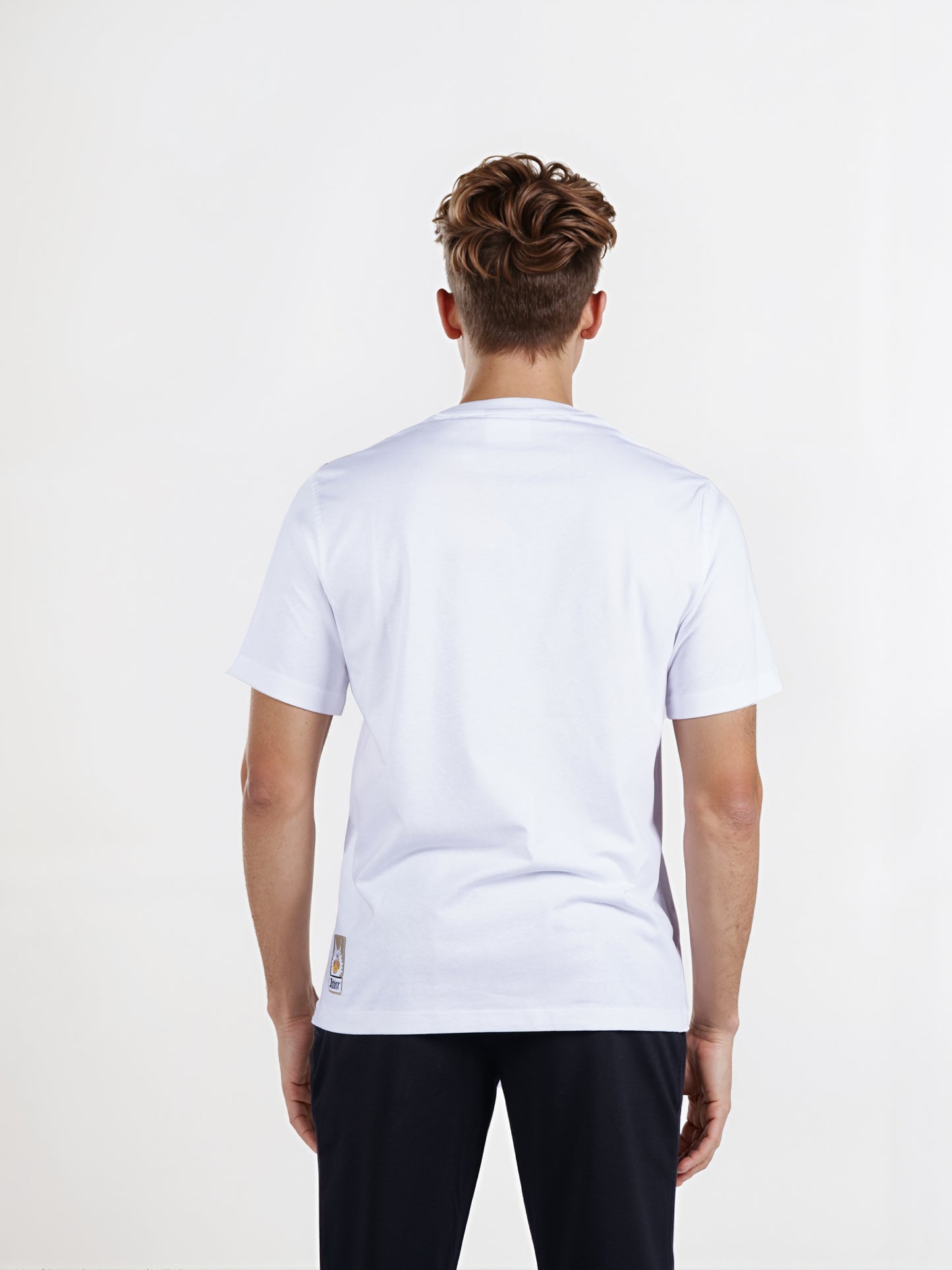 Celio* Men White Printed Boxy Fit Cotton Tshirt