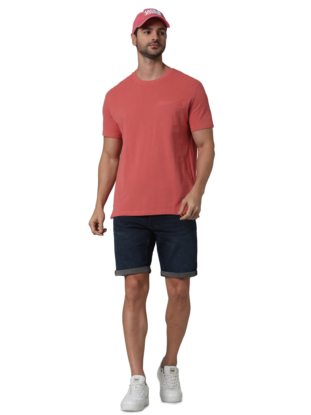 Celio* Cotton Regular Fit Blue Shorts