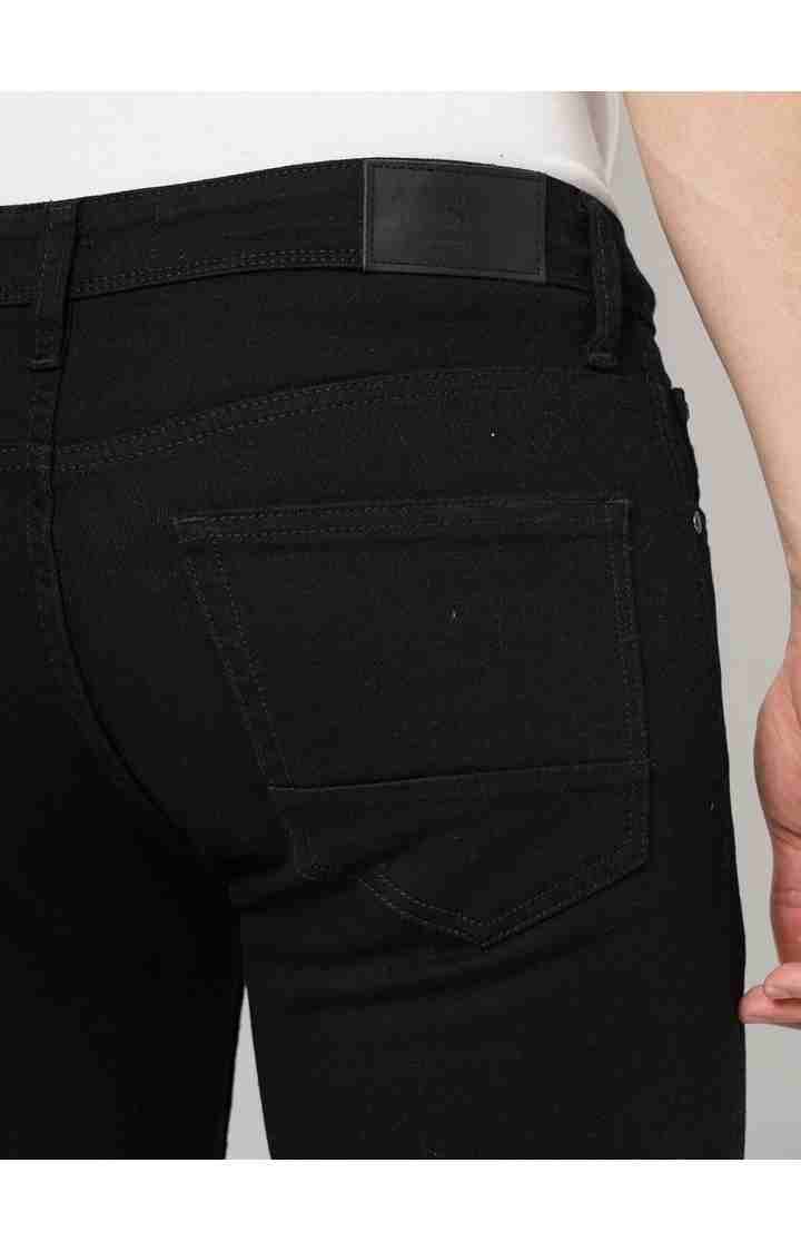 Celio* Cotton Slim Fit Black Jean