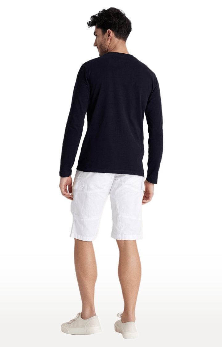 Celio* Solid Regular Fit Cotton Black T-Shirt