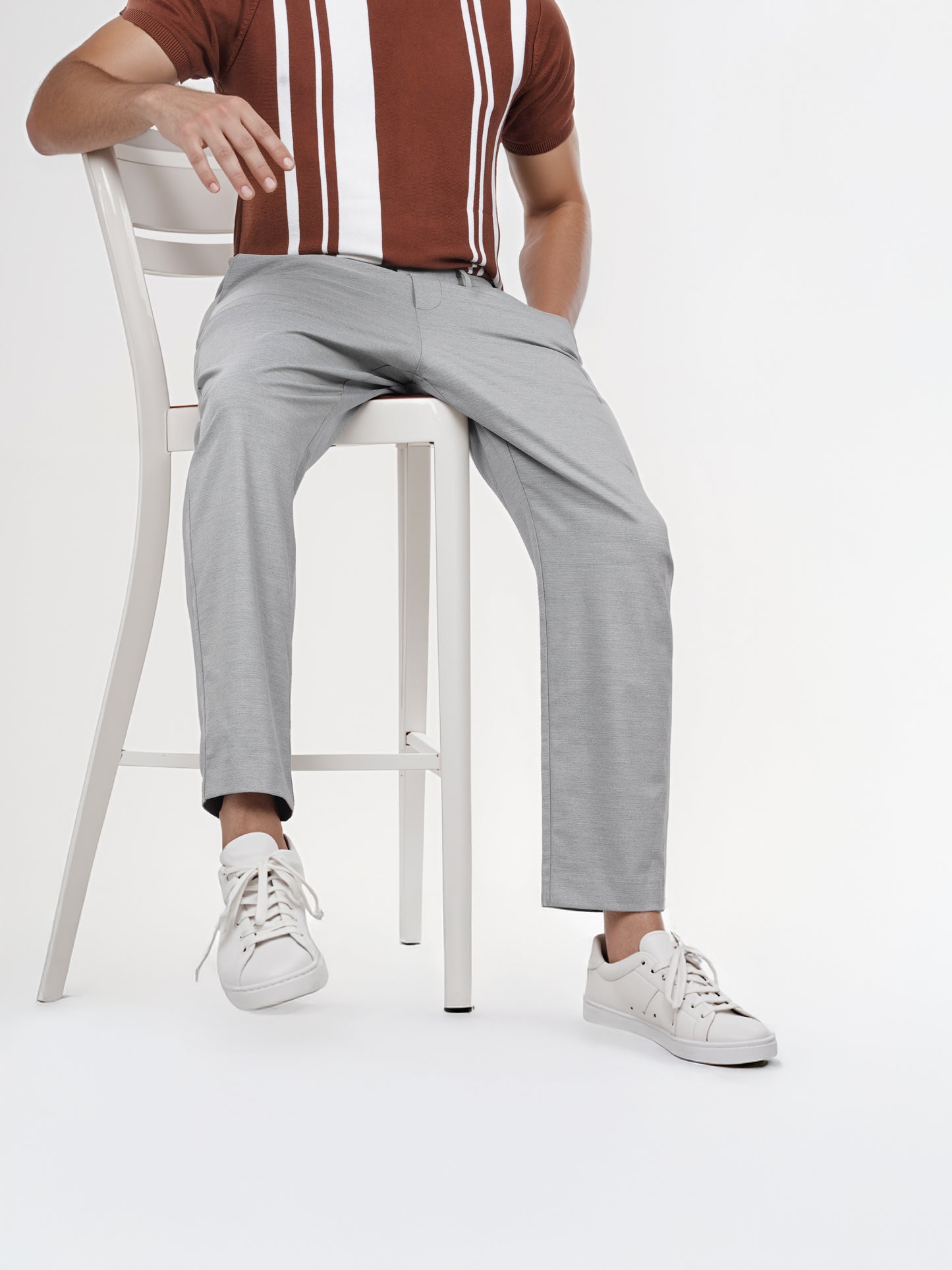 Celio* Men Green Solid Regular Fit Polyester Trouser