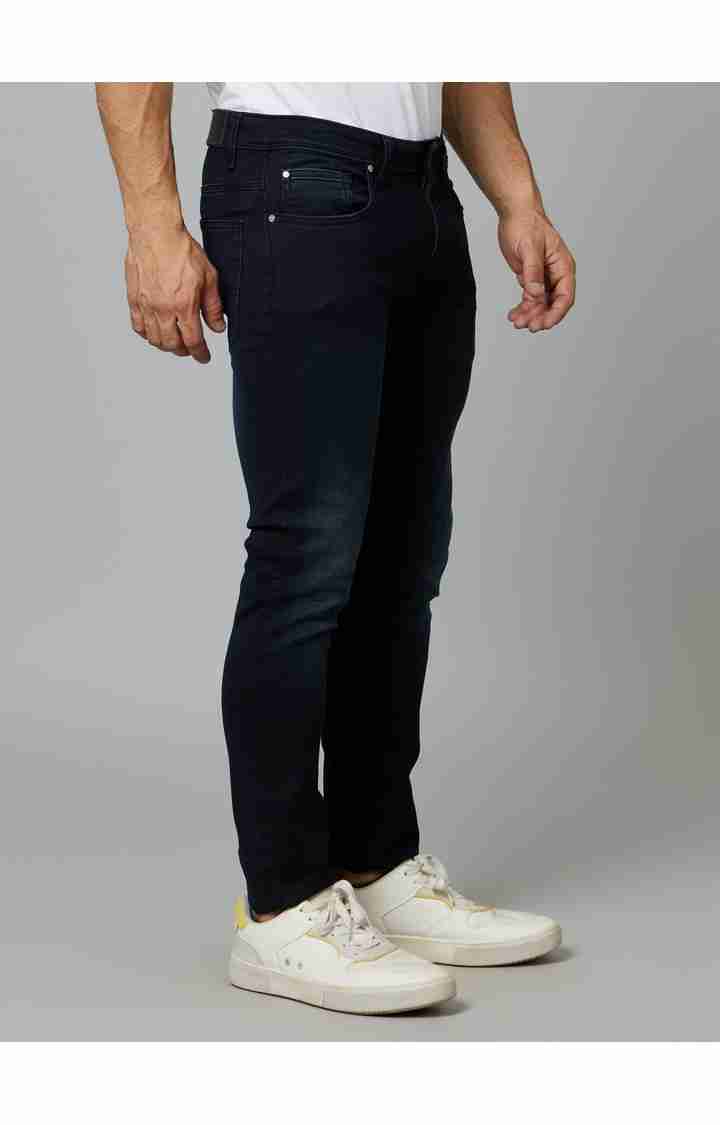 Celio* Cotton-Blend Skinny Fit Black Jean