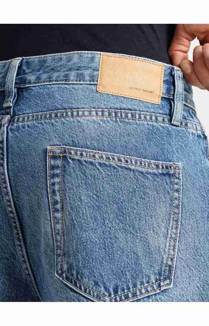 Celio* Cotton Relaxed Fit Blue Jean