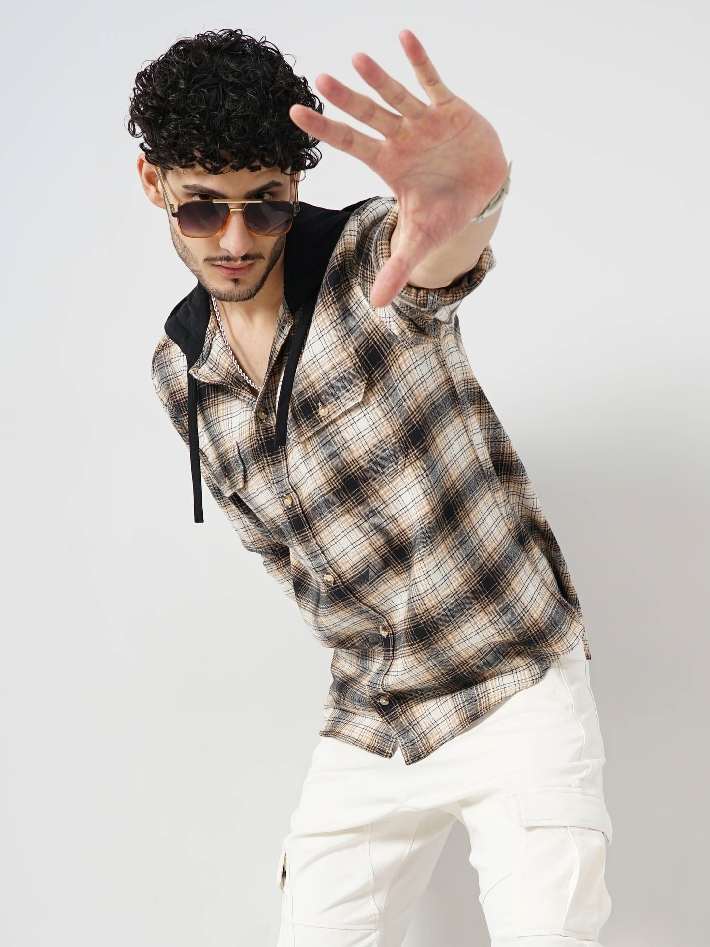 Celio* Checked Regular Fit Cotton Multi Shirt