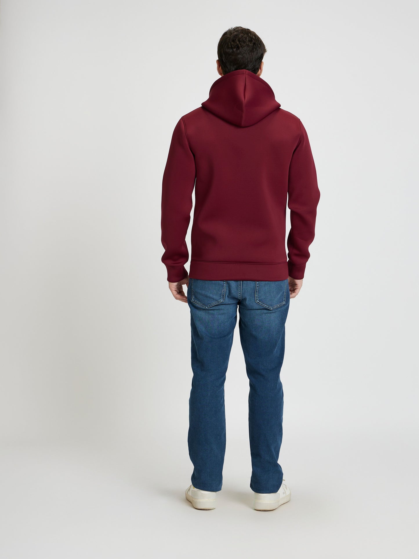 Celio Men Burgundy Solid Regular Fit Polyester Sweatshirts