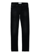 Slim Fit Stretch Cotton Jeans - Black