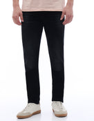 Slim Fit Stretch Cotton Jeans - Black