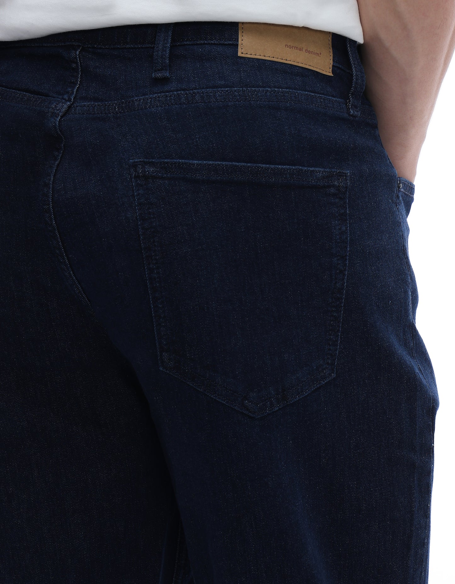 Celio* Blue Solid Cotton Men Slim Fit Jeans