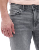 Slim Fit Stretch Cotton Jeans - Grey