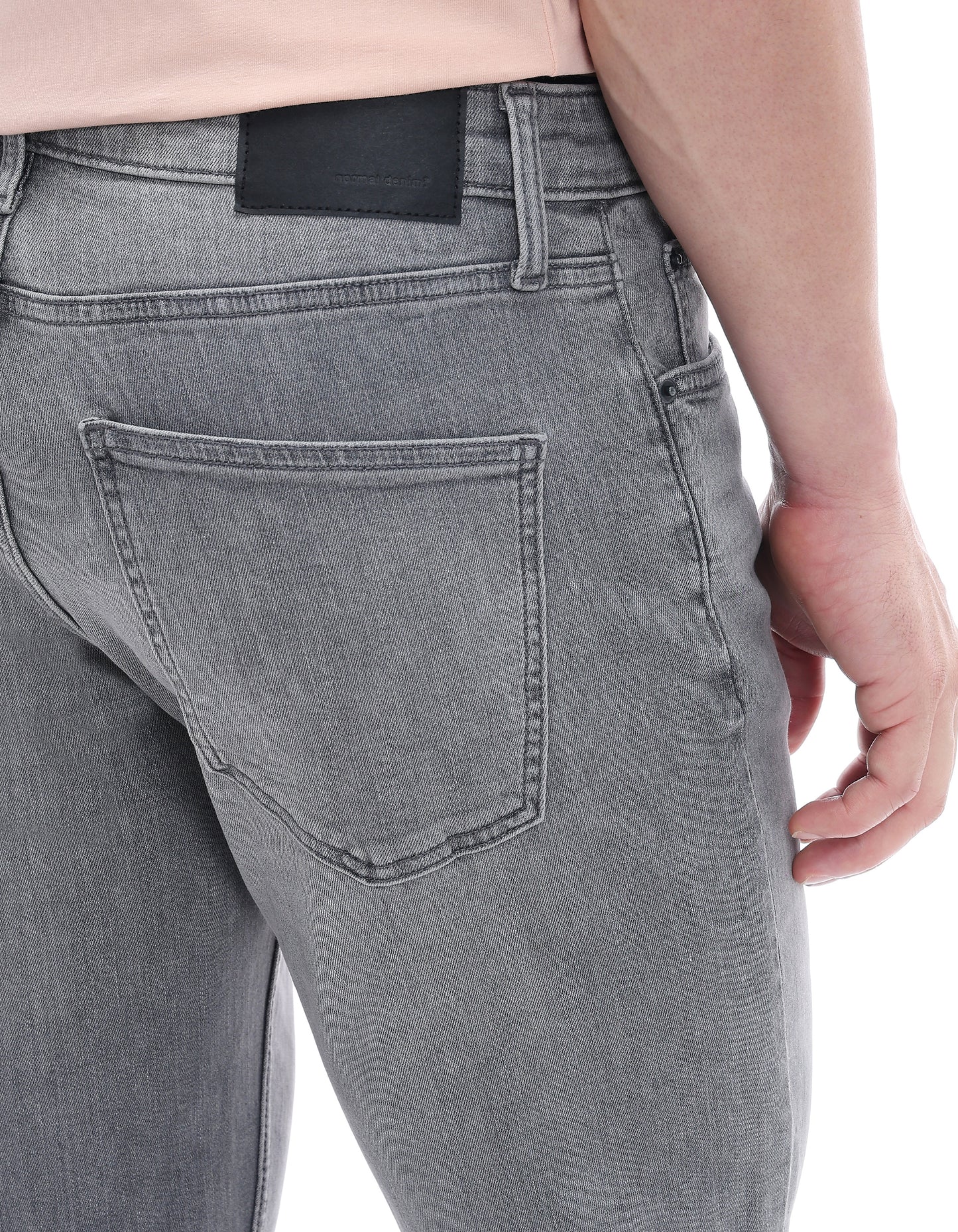Celio* Men Slim Fit Cotton Grey Solid Jeans