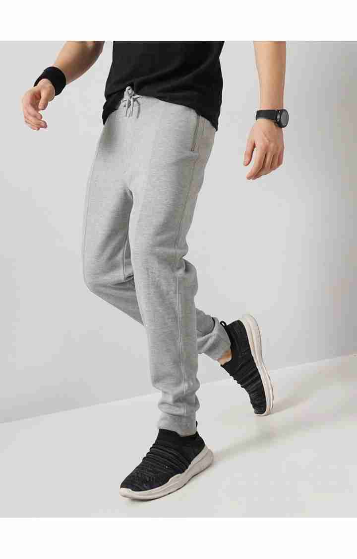 Celio* Cotton Jogger Fit Grey Trouser