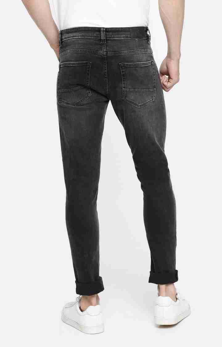 Celio* Cotton Skinny Fit Black Jean