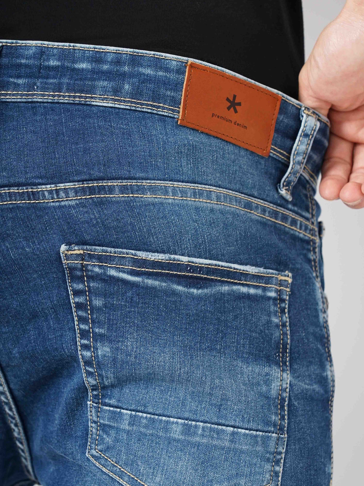 Celio* Cotton Skinny Fit Blue Jean