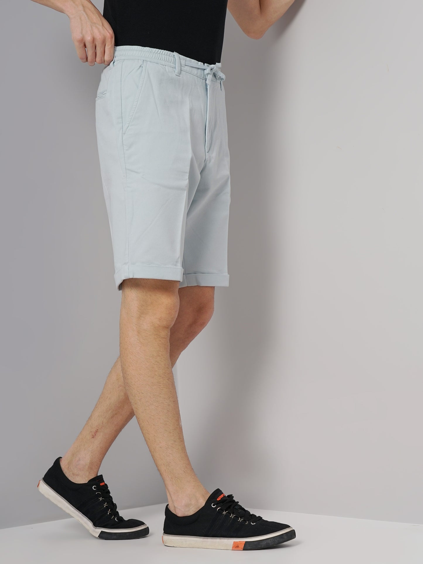 Celio* Cotton Regular Fit Blue Shorts