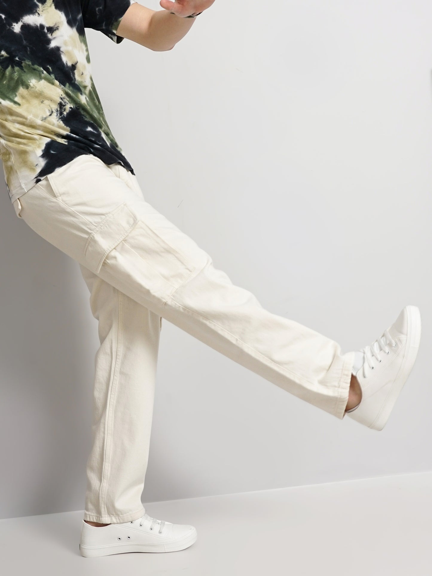 Celio* Cotton Slim Fit Beige Jean