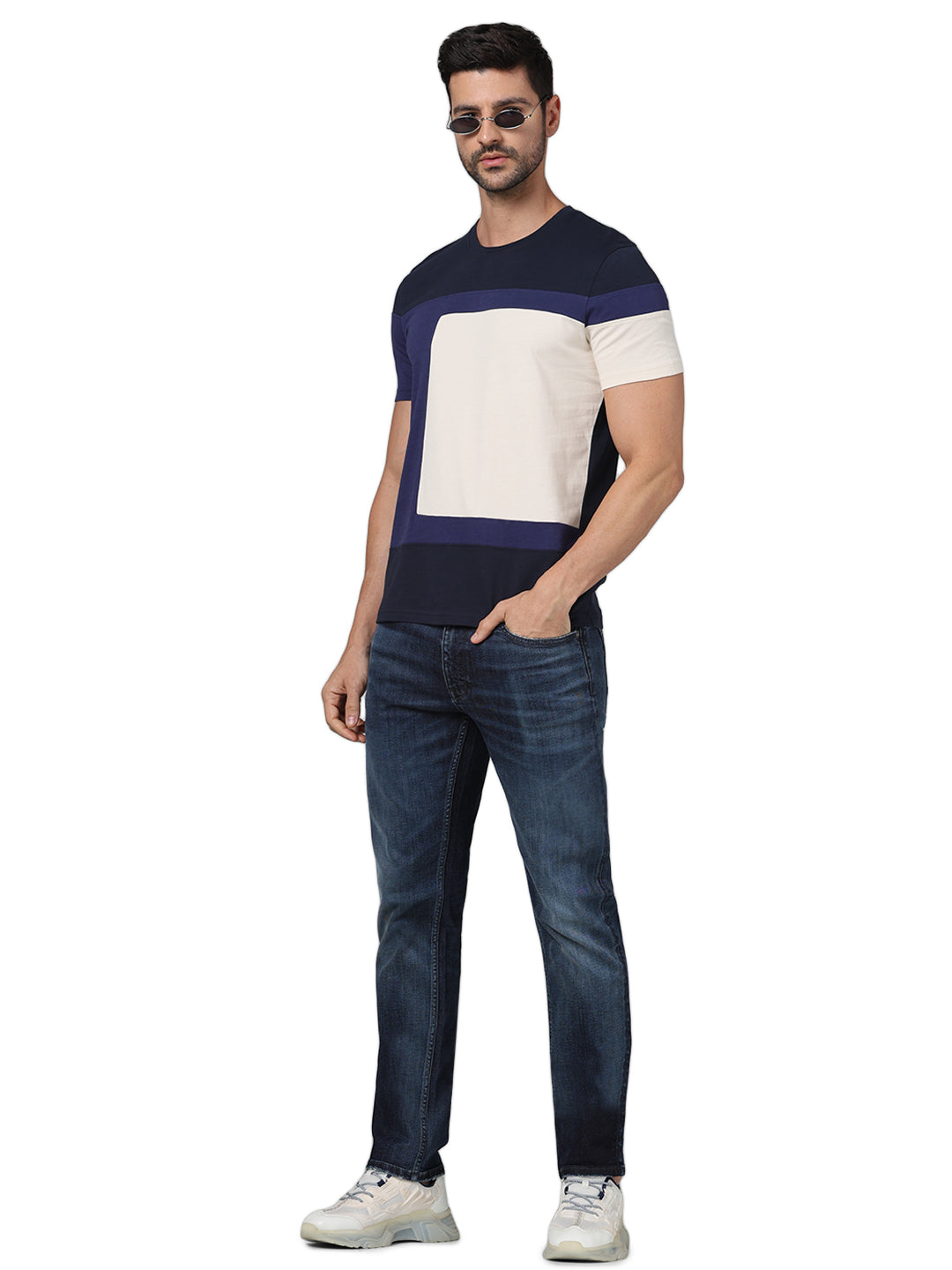 Celio* Cotton Straight Slim Fit Blue Jean