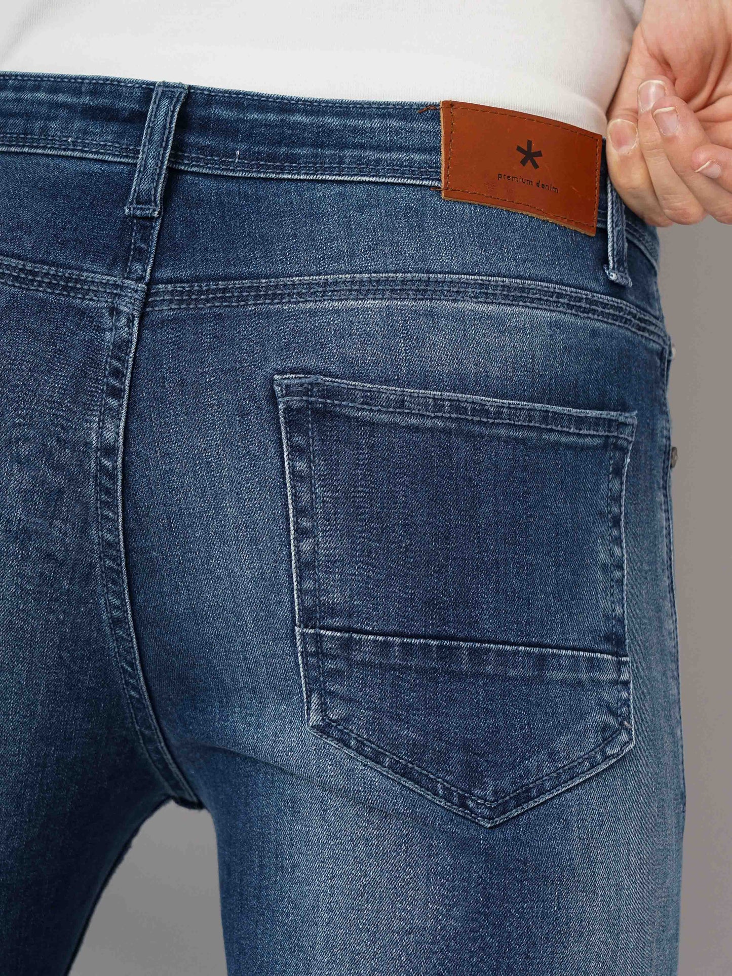 Celio* Cotton Slim Fit Blue Jean