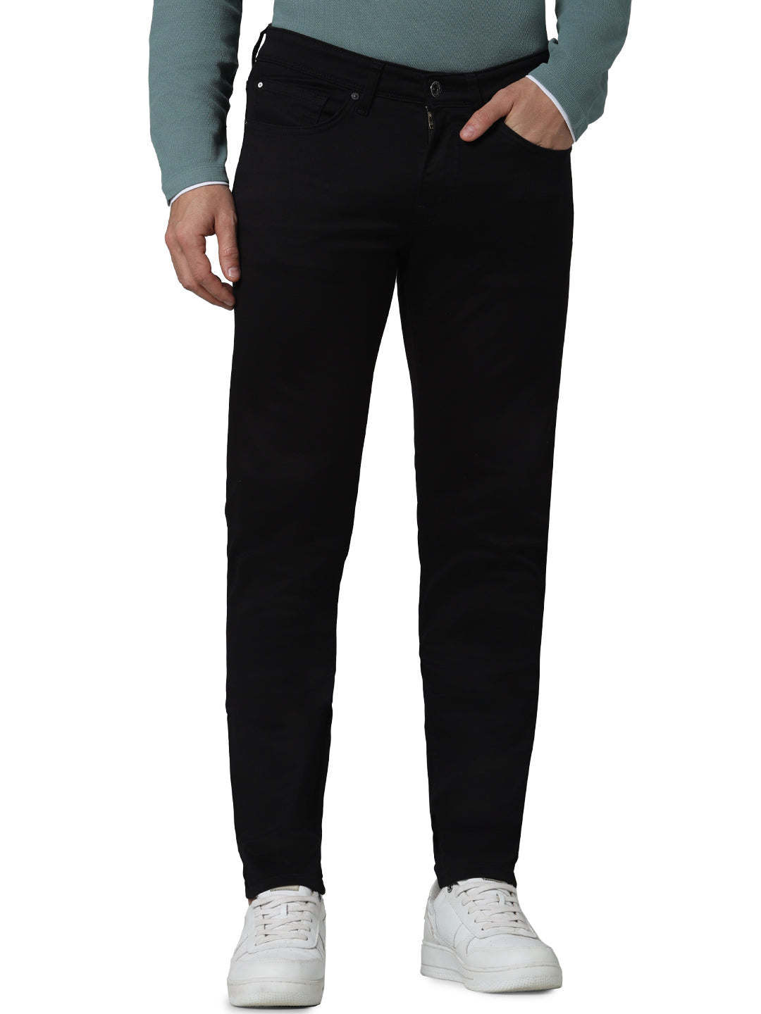 Celio* Cotton Slim Fit Black Jean - Main Image