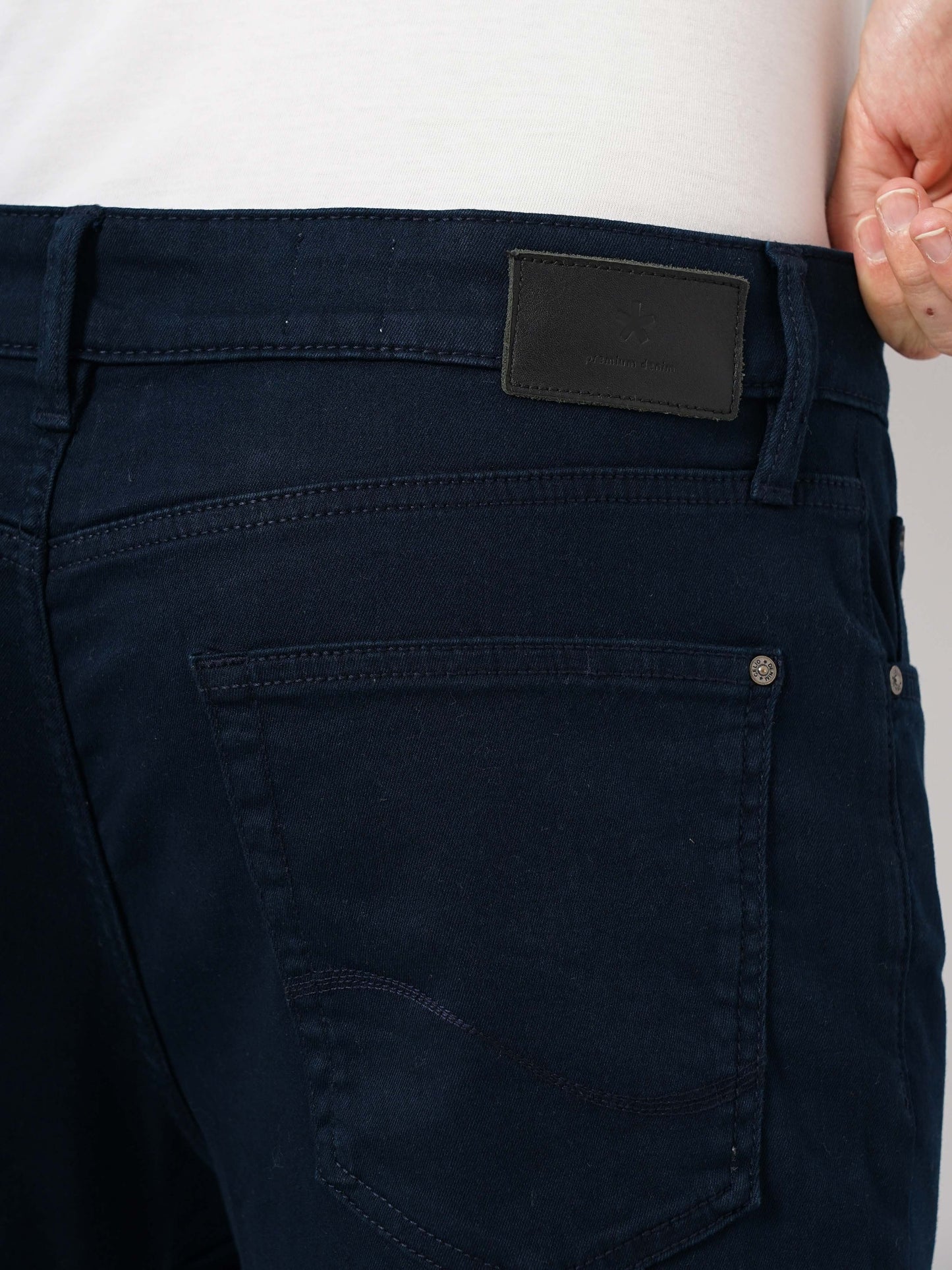 Celio* Cotton Straight Slim Fit Blue Jean