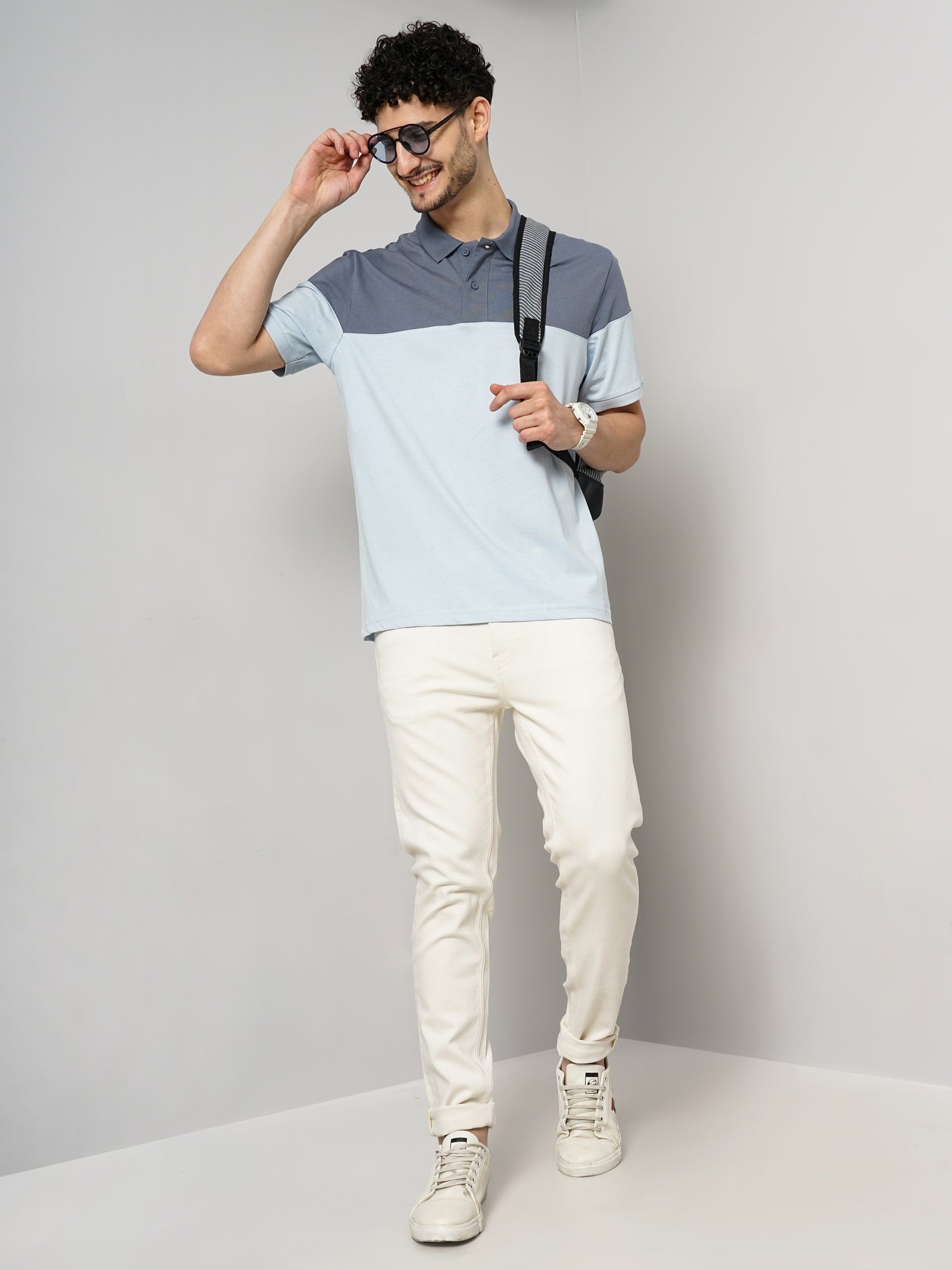 Celio* Cotton Slim Fit Beige Jean