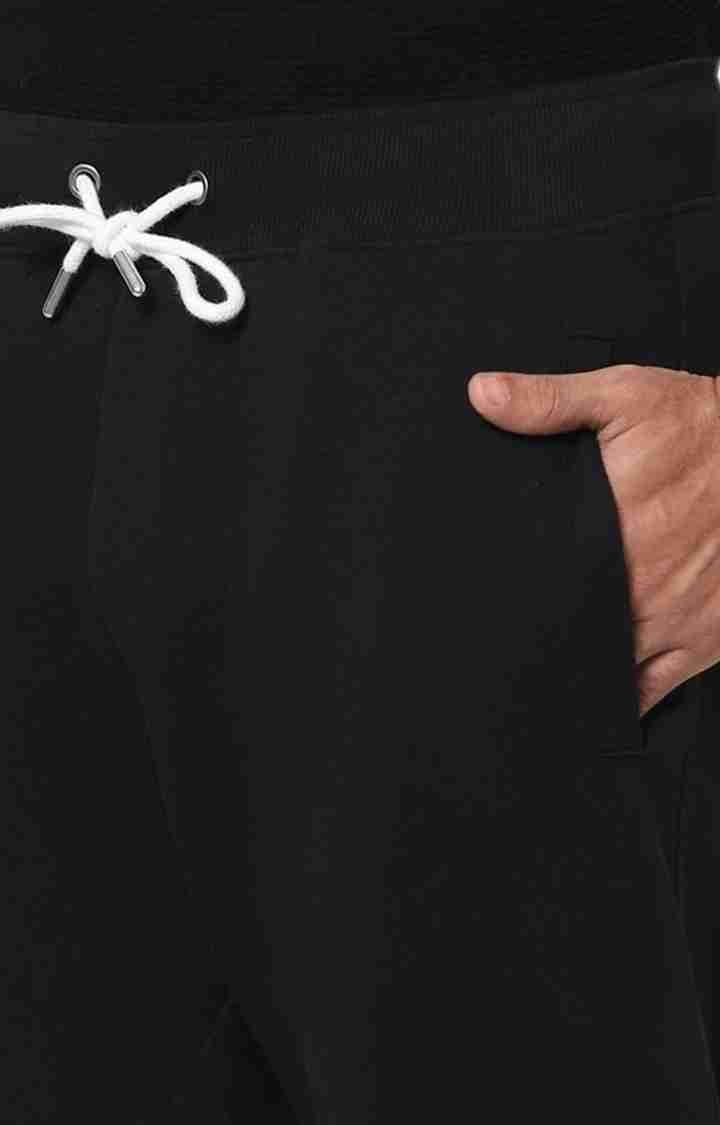 Celio* Naruto Cotton Regular Fit Black Trouser