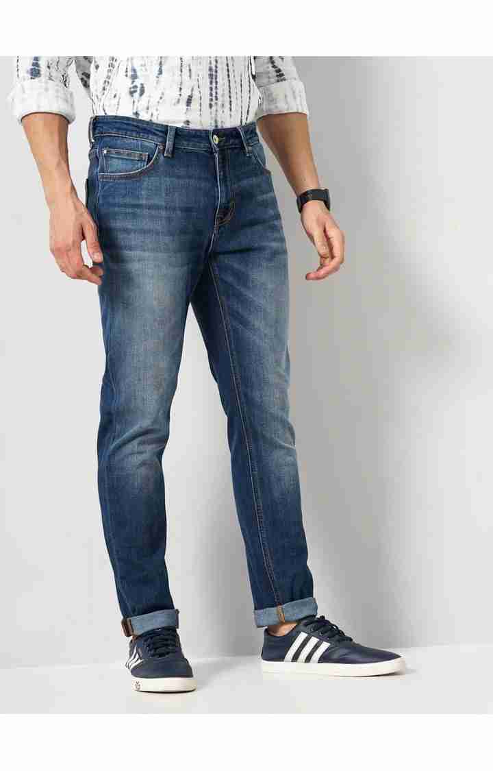 Celio* Cotton-Blend Slim Fit Blue Jean