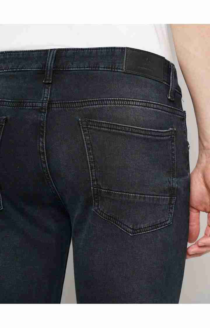 Celio* Cotton Skinny Fit Black Jean