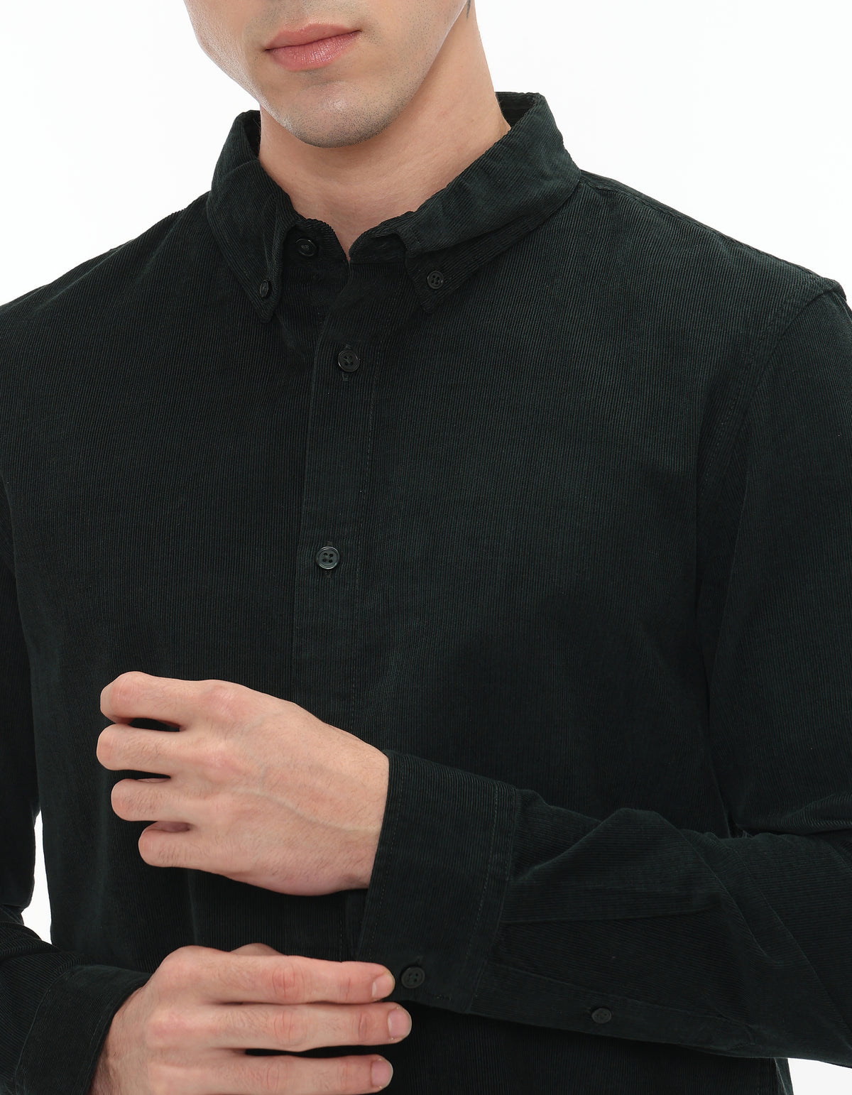 Regular Fit 100% Cotton Solid Spread collar Shirts
