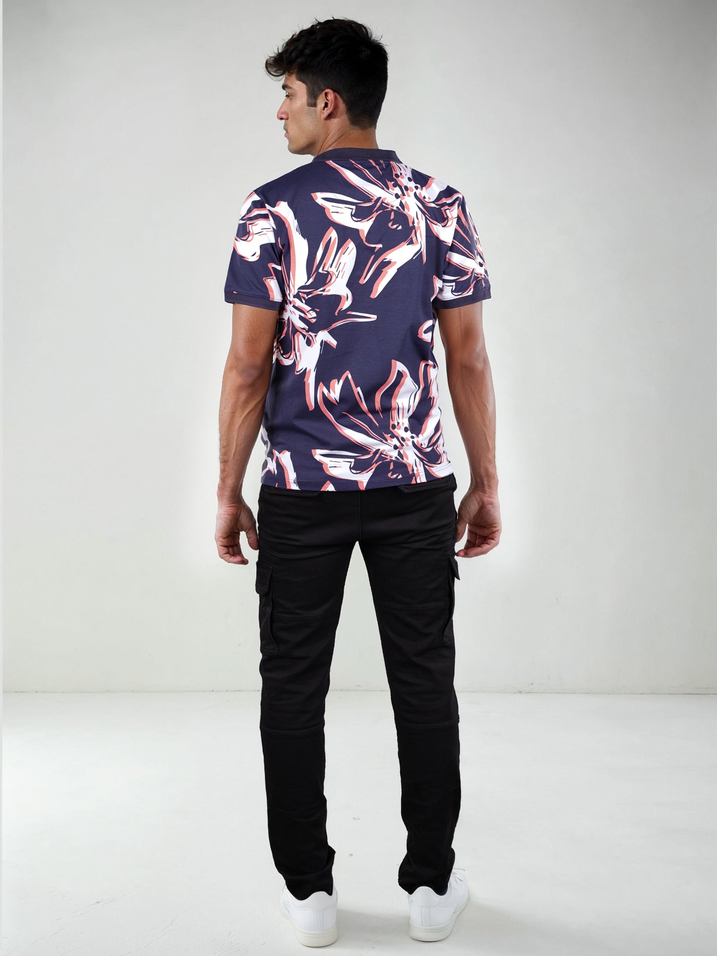 Celio Men Multi Printed Regular Fit Cotton T-Shirts