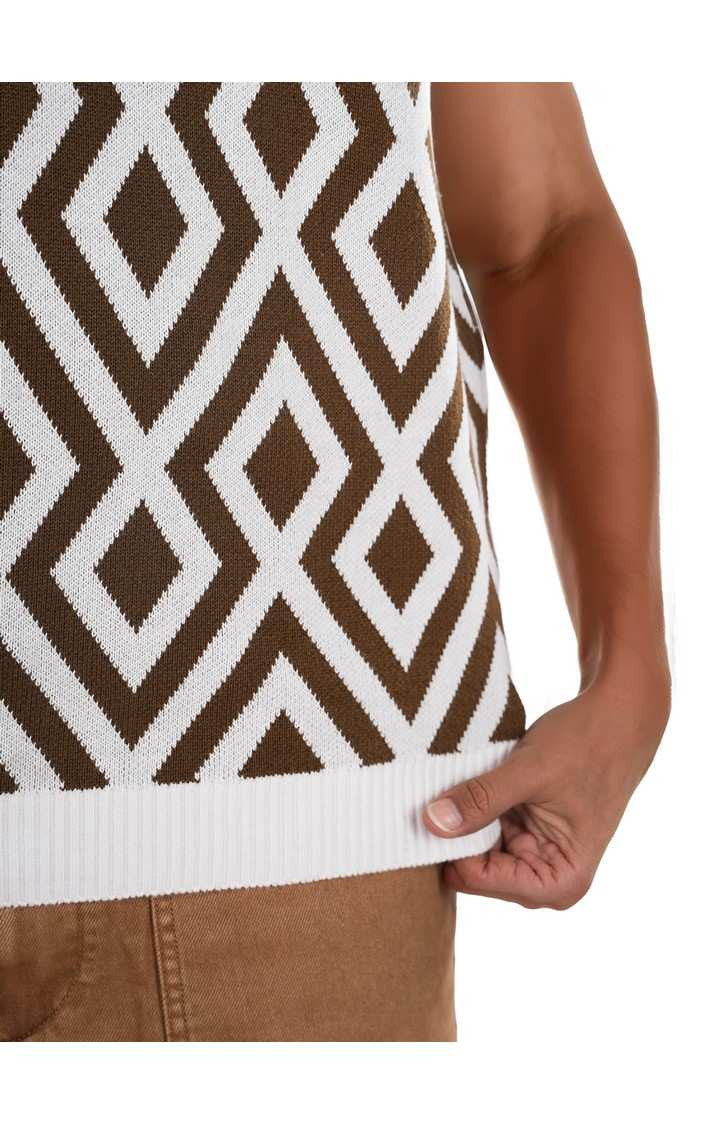 Celio Men Multi Printed Regular Fit Cotton Sweaters