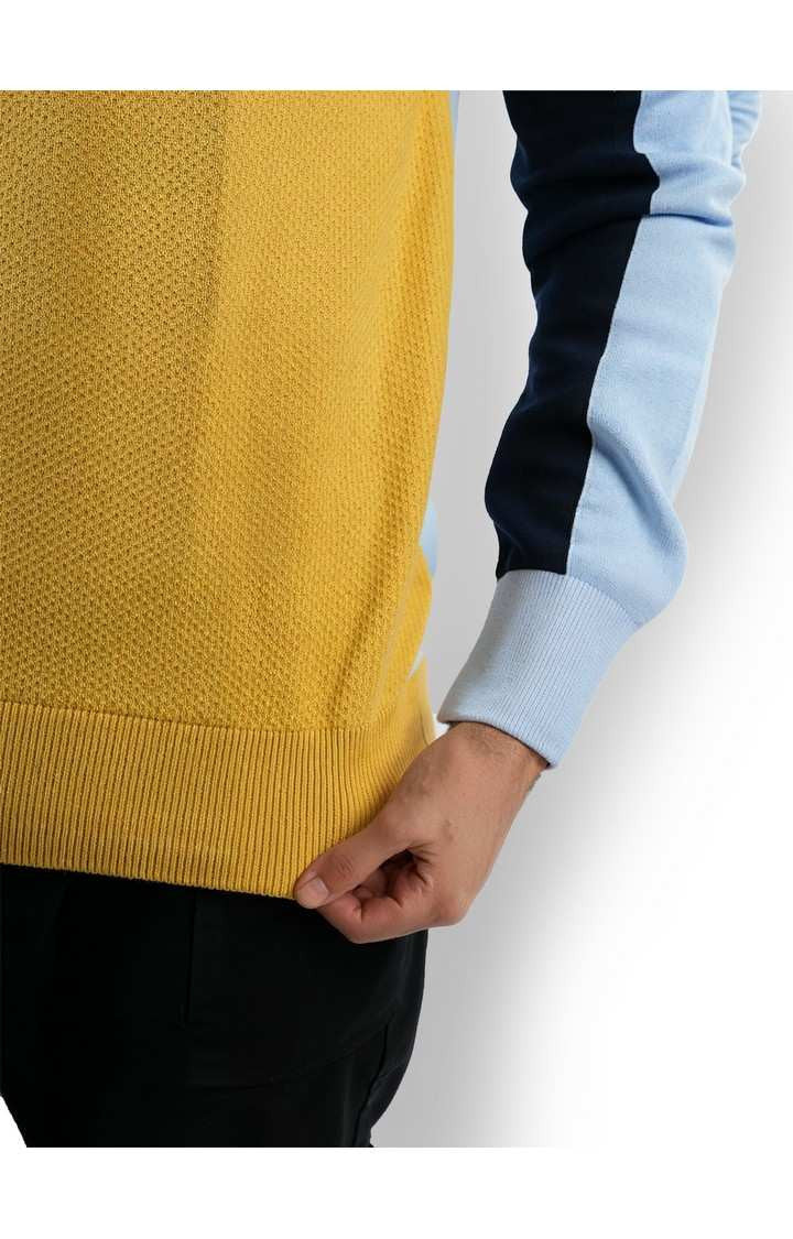 Celio Men Multi Printed Regular Fit Cotton Sweaters