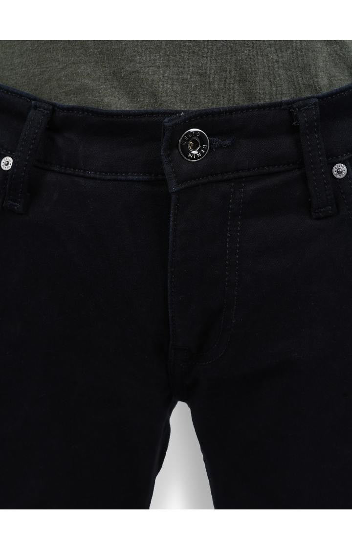 Celio Men Black Solid Skinny Fit Cotton Jeans