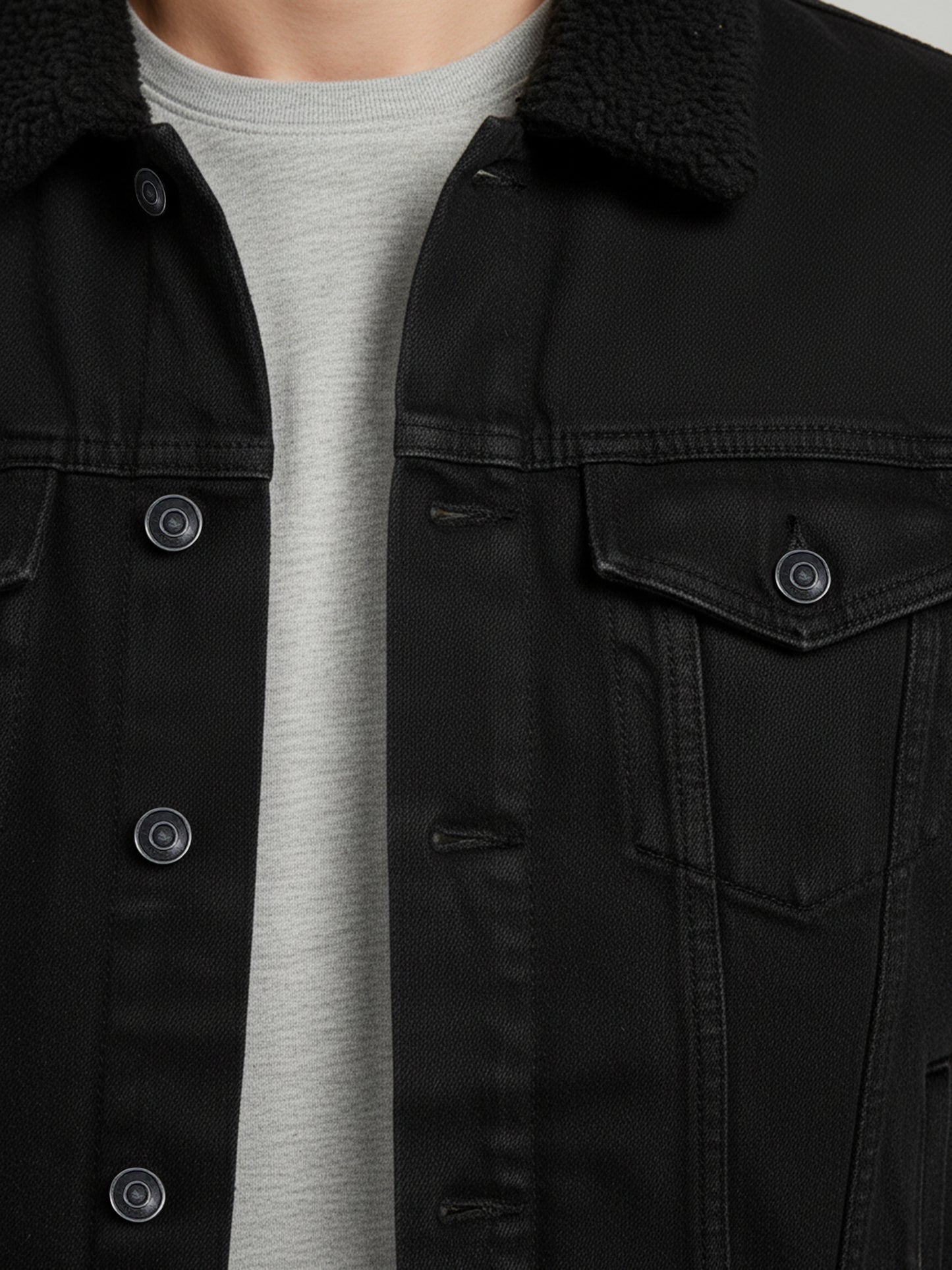 Celio* Men Black Solid Regular Fit Polyester Jackets