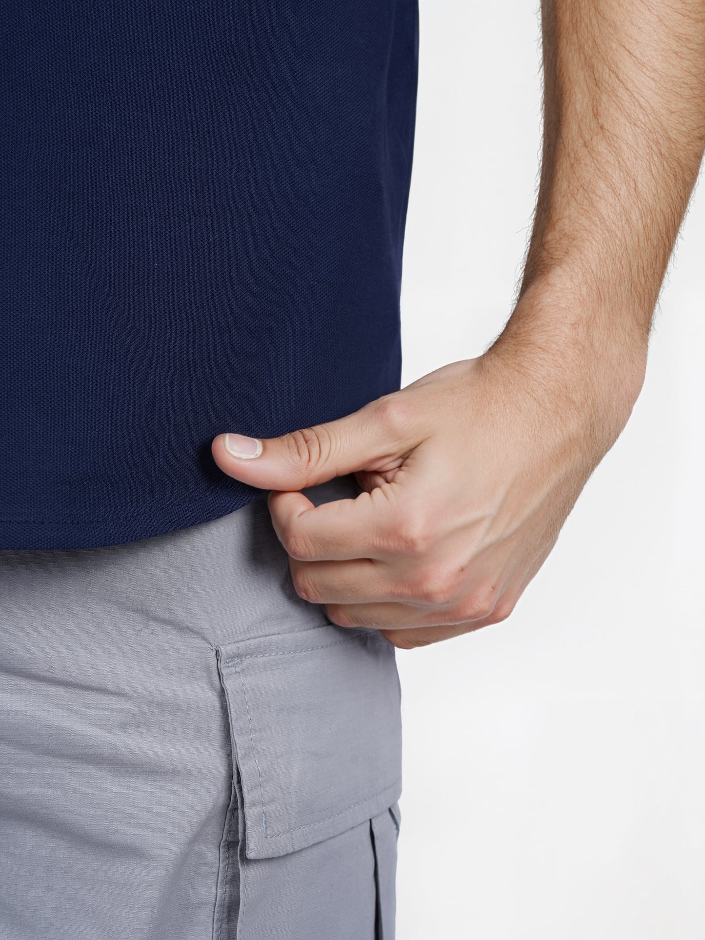 Celio* Solid Regular Fit Cotton-Blend Navy Blue Shirt