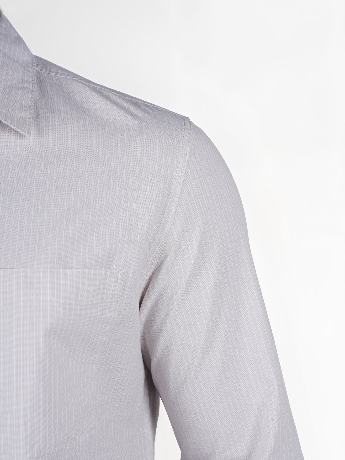 Celio* Striped Regular Fit Cotton Beige Shirt