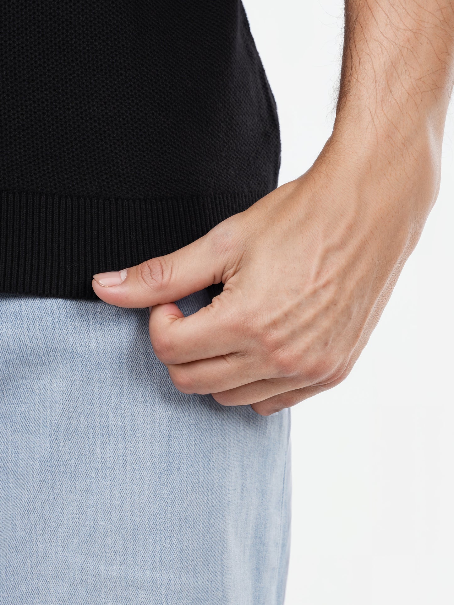 Celio* Solid Regular Fit Cotton Black T-Shirt